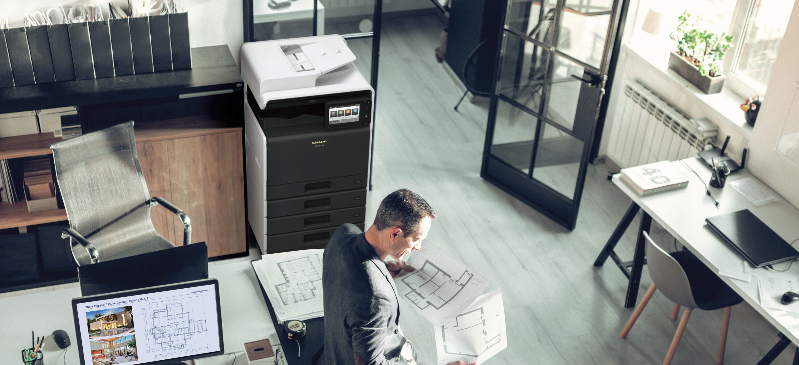 SHARP bp30c25t A3 office printer MFP colour