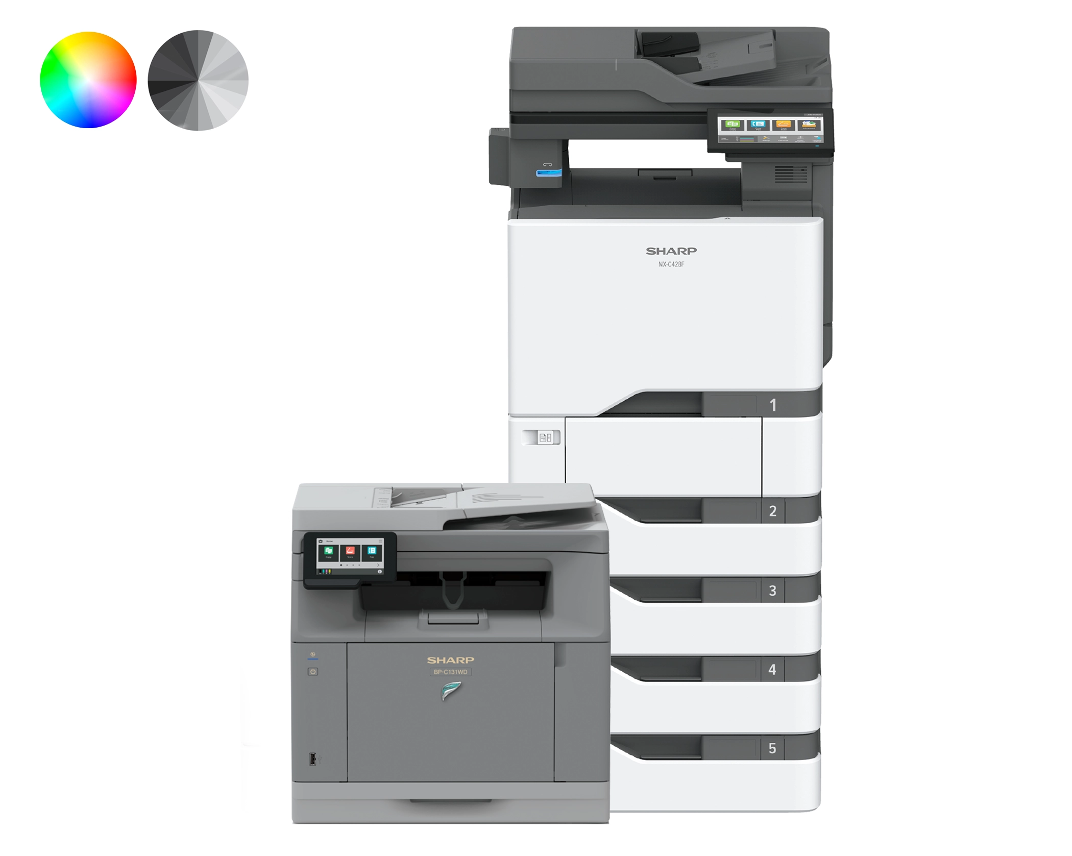 SHARP A4 Printers Color black and white copiers Middle east and africa