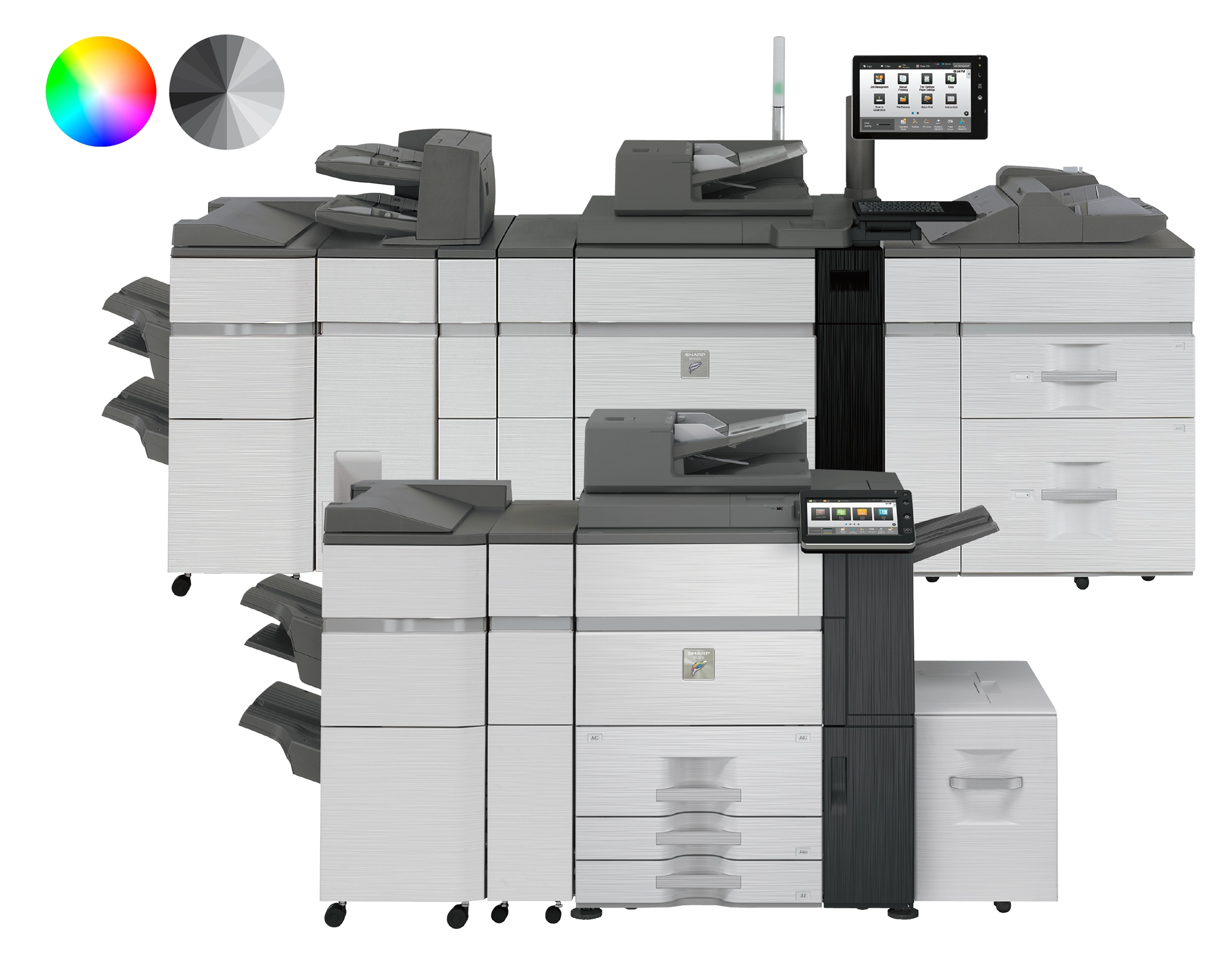 Sharp Production Printers MFP heavy duty copiers large formats